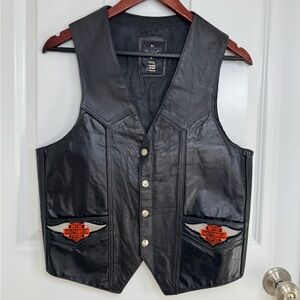 Harley Davidson leather vest